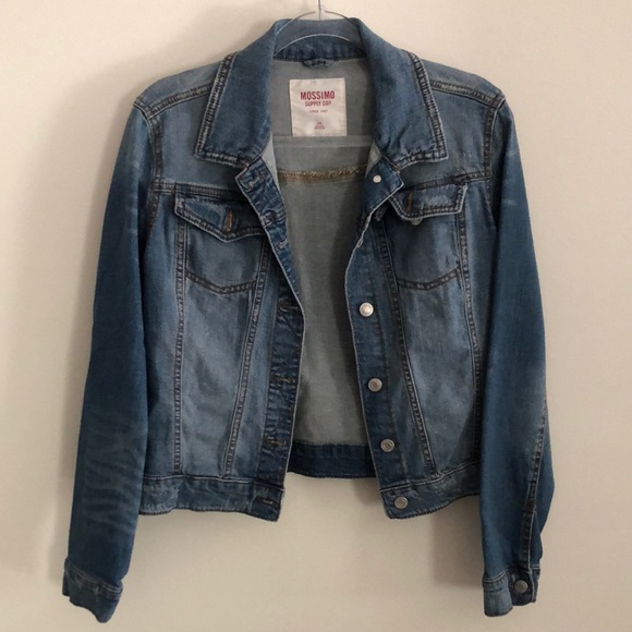 Mossimo Supply Co. Jackets & Blazers - Mossimo Supply Co Blue Jean Jacket Cropped Denim